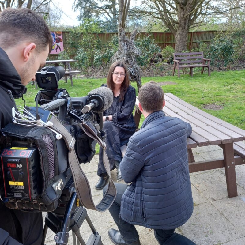 BBC Victoria interview over shoulder internal