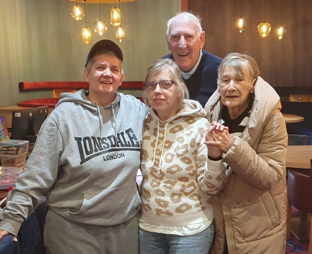 Christine with friends