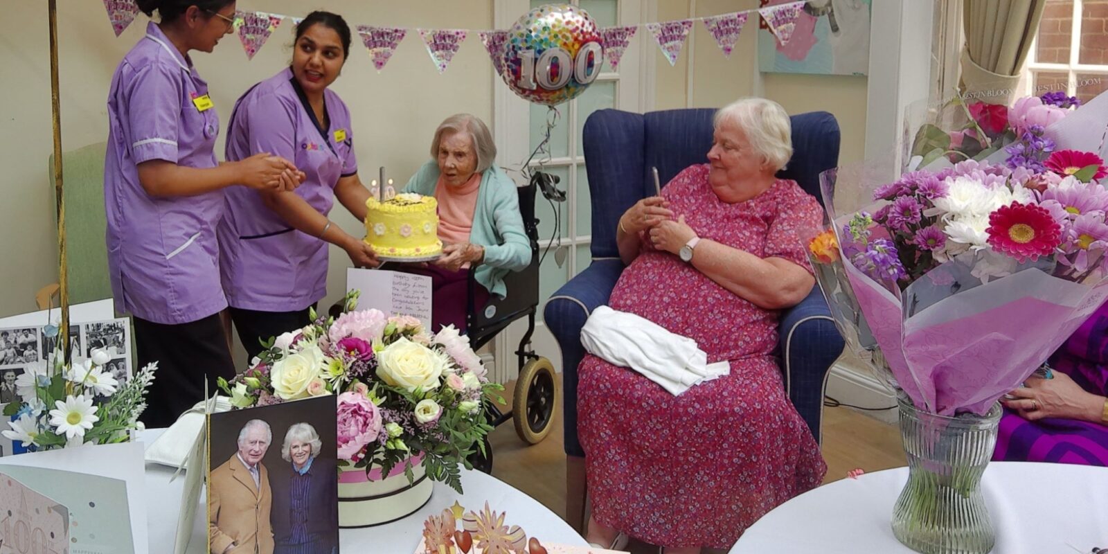 Eileen presented with her cake