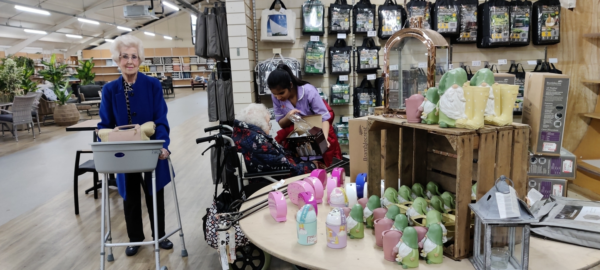 Shopping in garden centre