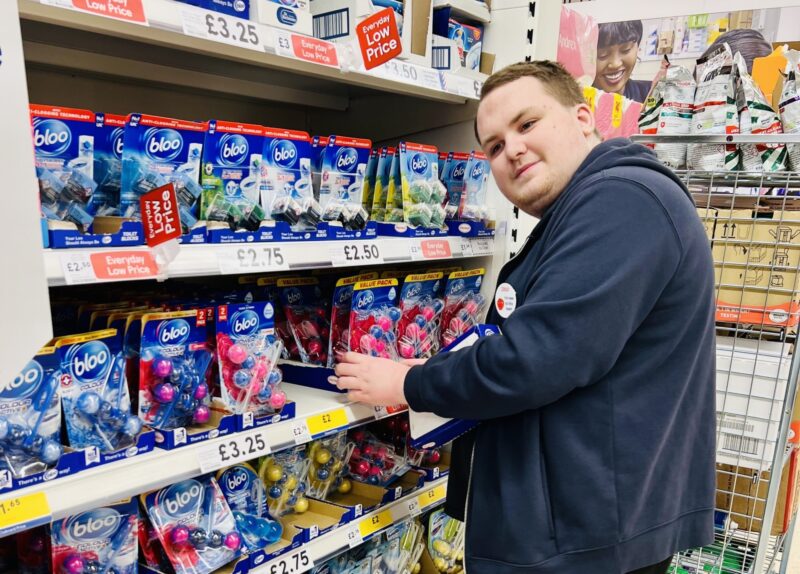 M working in a store