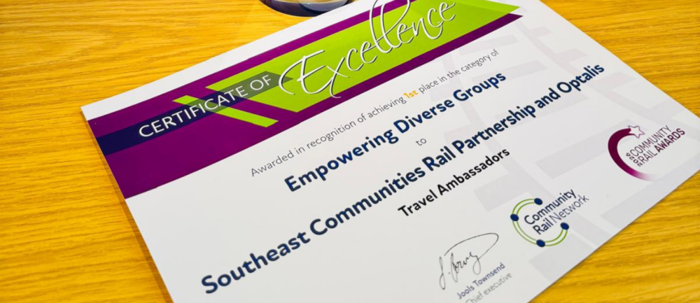 Certificate award winner