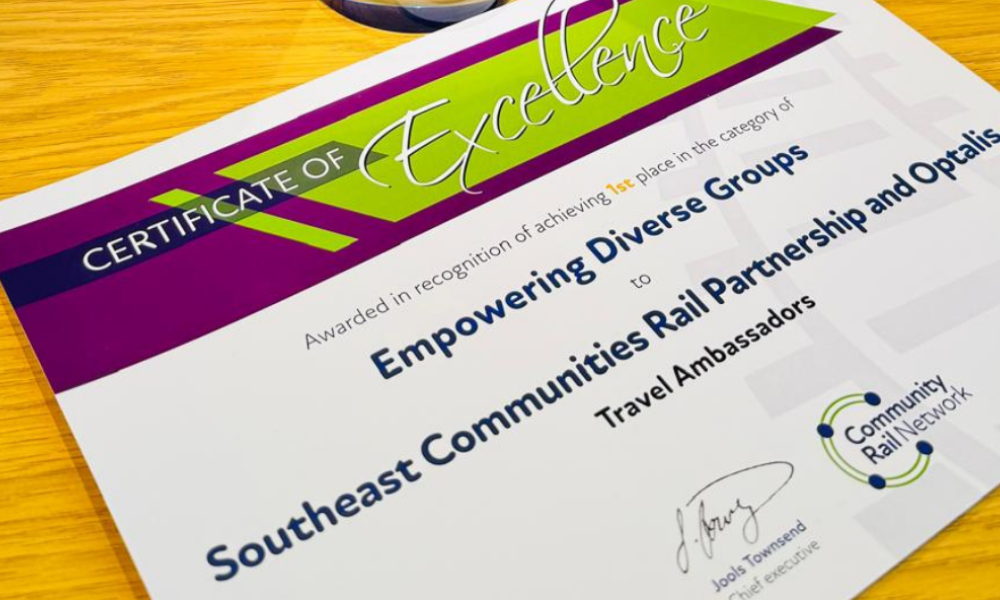 Certificate award winner