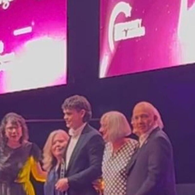 Team receiving award