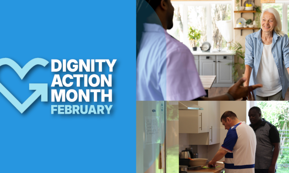 Dignity action month header