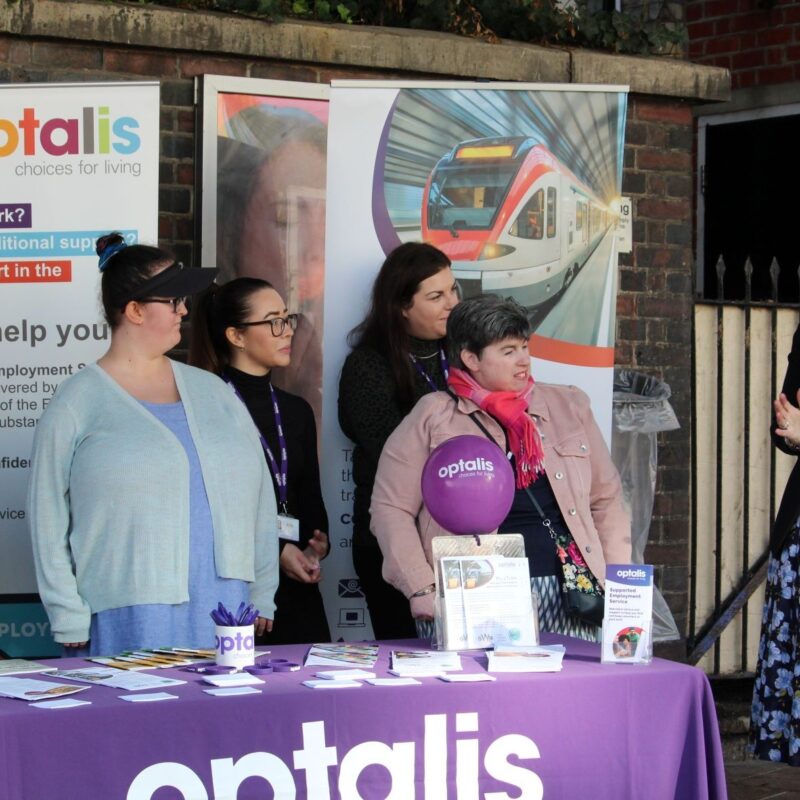 Theresa May meeting Optalis Supported Employment Team